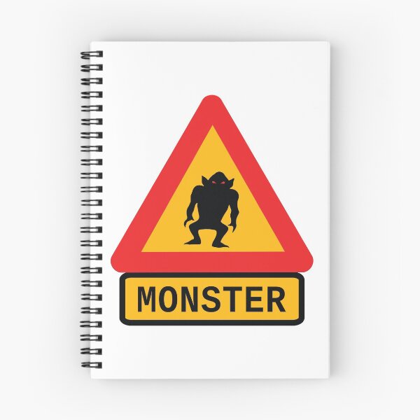 Item preview, Warning monster vector image designed and sold by binti163.