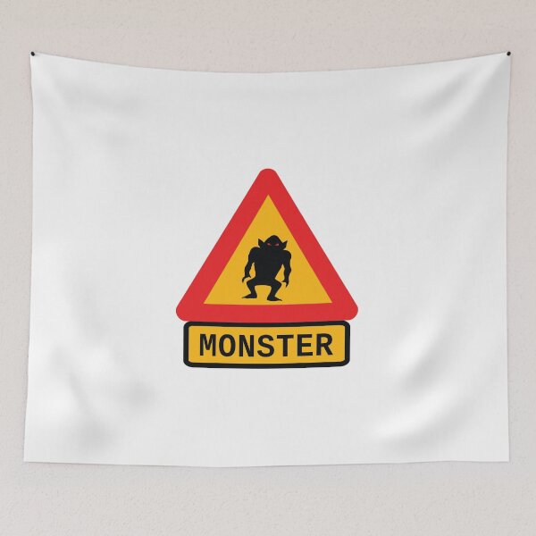 Item preview, Warning monster vector image designed and sold by binti163.