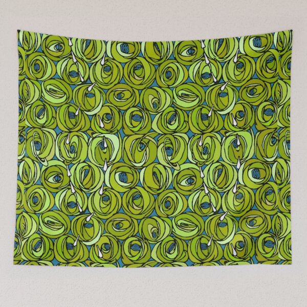 Item preview, Charles Rennie Mackintosh flowers design, green designed and sold by Vivanne-art.