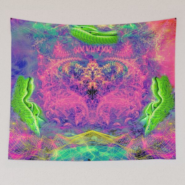Item preview, Reptilian Fever Dream (Brain On Fire) designed and sold by Discordant Dreams Art.