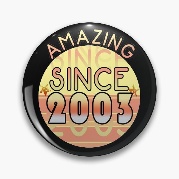 Item preview, Amazing since 2003 // Sunset Birthday Design designed and sold by PGPshop.