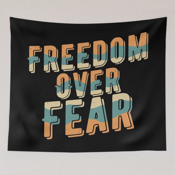 Item preview, Freedom over fear designed and sold by Rakesh Murugan.