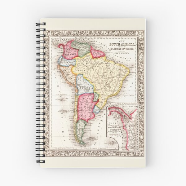 Item preview, South America Map vintage designed and sold by maxigold.