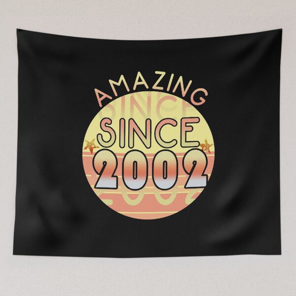 Item preview, Amazing since 2002 // Sunset Birthday Design designed and sold by PGPshop.