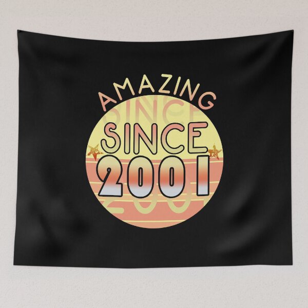 Item preview, Amazing since 2001 // Sunset Birthday Design designed and sold by PGPshop.