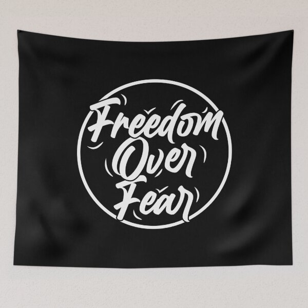 Item preview, Freedom over fear designed and sold by Rakesh Murugan.
