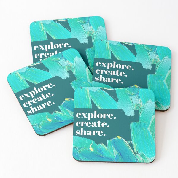 Item preview, Explore. Create. Share. designed and sold by kubrangle.