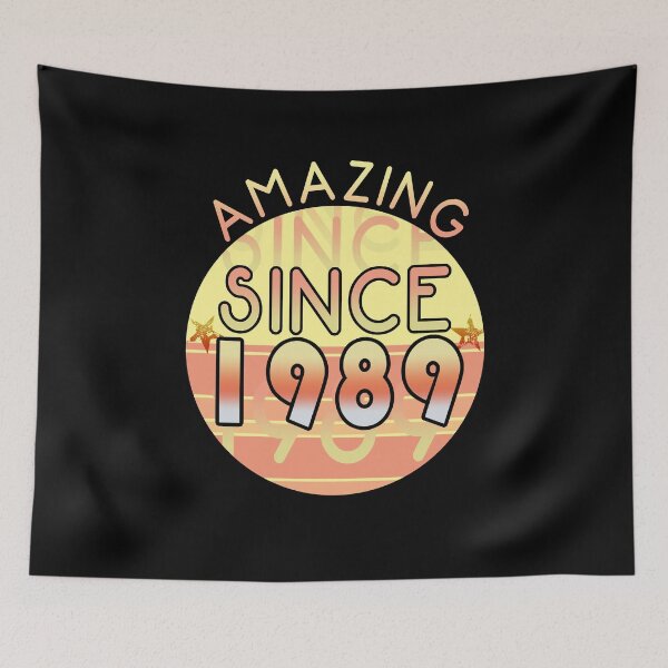 Item preview, Amazing since 1989 // Sunset Birthday Design designed and sold by PGPshop.