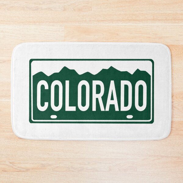 Item preview, Colorado White on Green - Colorado License Plate Design designed and sold by ExploreColorado.