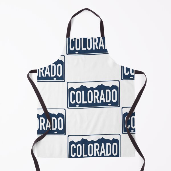 Artikelvorschau, Colorado wit op blauw - Colorado kentekenplaatontwerp entworfen und verkauft von ExploreColorado.