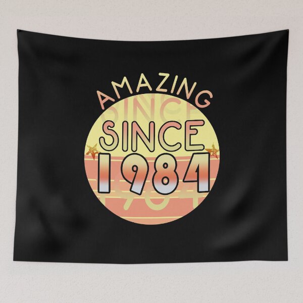 Item preview, Amazing since 1984 // Sunset Birthday Design designed and sold by PGPshop.