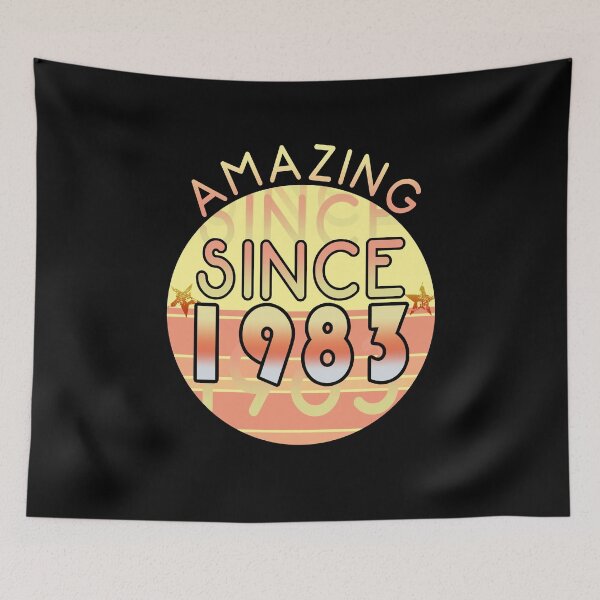 Item preview, Copy of Amazing since 1983 // Sunset Birthday Design designed and sold by PGPshop.