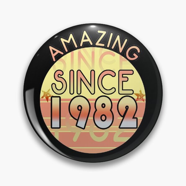 Item preview, Amazing since 1982 // Sunset Birthday Design designed and sold by PGPshop.