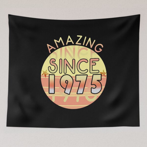Item preview, Amazing since 1975 // Sunset Birthday Design designed and sold by PGPshop.