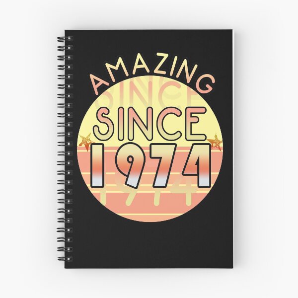 Item preview, Amazing since 1974 // Sunset Birthday Design designed and sold by PGPshop.