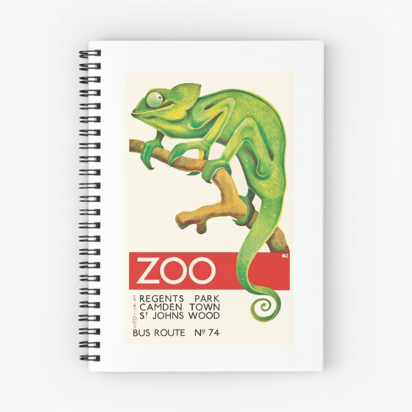 Item preview, 1935 Chameleon ZOO Advertising Poster designed and sold by retrographics.