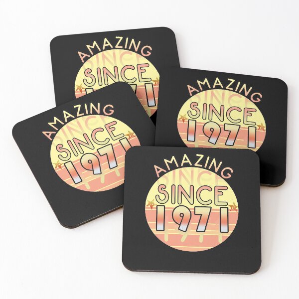 Item preview, Amazing since 1971 // Sunset Birthday Design designed and sold by PGPshop.