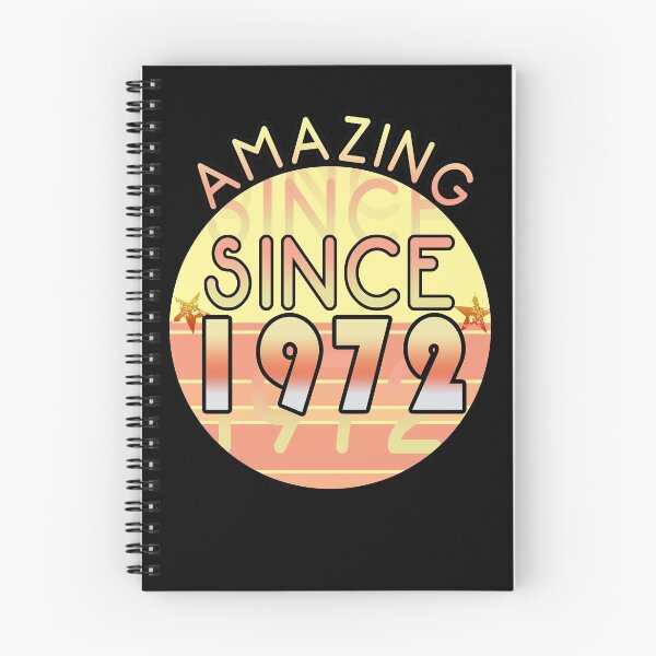 Item preview, Amazing since 1972 // Sunset Birthday Design designed and sold by PGPshop.