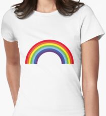 Rainbow / Arc-En-Ciel / Arcoíris / Regenbogen (7 Colors) Women's Fitted T-Shirt
