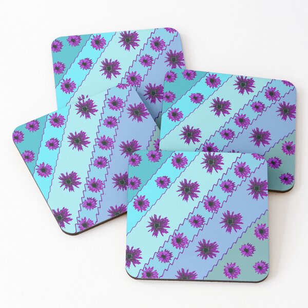 Item preview, Aesthetic Violet Floral And Striped designed and sold by Eklectikos.