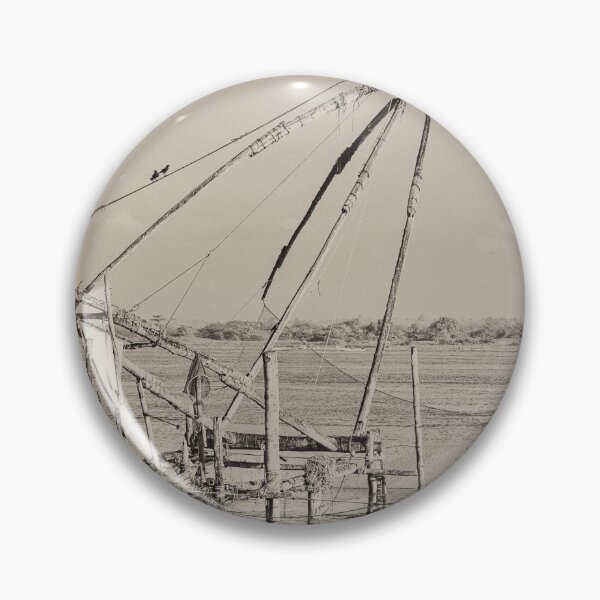 Item preview, Chinese Fishing Nets of Kochi - Monochrome designed and sold by photograham.