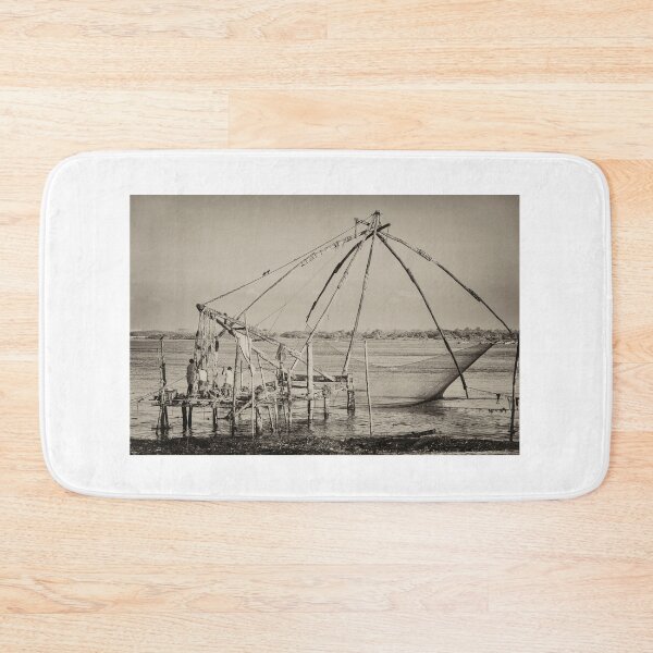 Item preview, Chinese Fishing Nets of Kochi - Monochrome designed and sold by photograham.