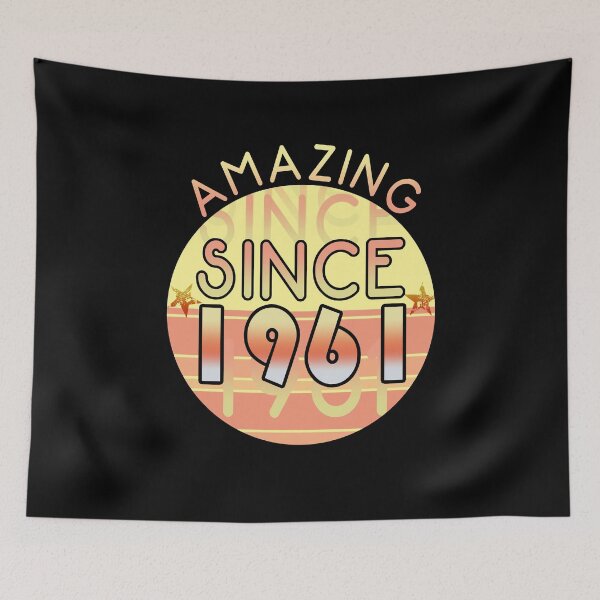 Item preview, Amazing since 1961 // Sunset Birthday Design designed and sold by PGPshop.