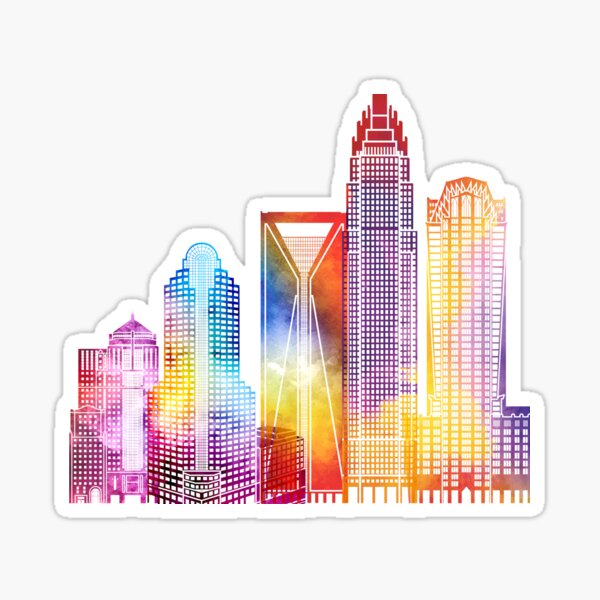 Vista previa del artículo con la obra «Cartel acuarela de hitos de Charlotte», diseñado y vendido por paulrommer.