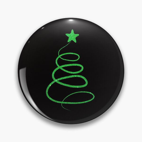 Item preview, Minimalistic Green Faux Glitter Star Christmas Tree designed and sold by Felicity-K.