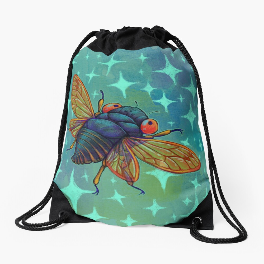 Magicicada Drawstring Bag