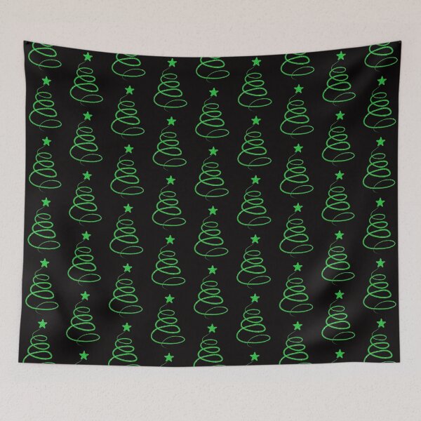 Item preview, Minimalistic Green Faux Glitter Star Christmas Tree designed and sold by Felicity-K.