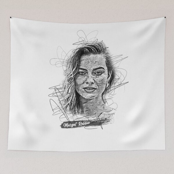 Item preview, Margot Robbie Abstract Sketch Art,Margot Robbie designed and sold by graphic-genie.