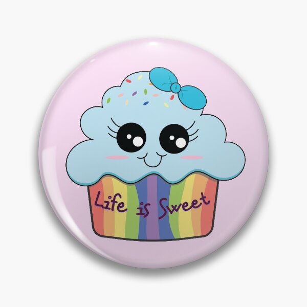 Item preview, Life is Sweet Rainbow Sprinkle Cupake  designed and sold by Suzakara Designs.