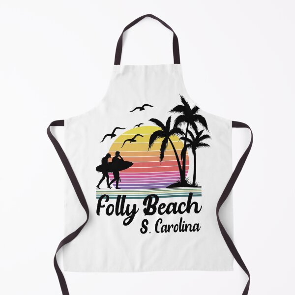 Item preview, Folly Beach South Carolina Seaside Retro Sunset designed and sold by Home-Spirit.