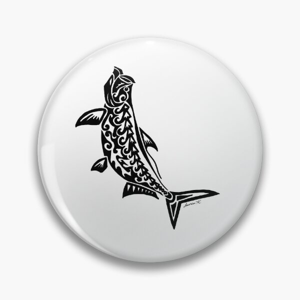 Item preview, Fighting Tarpon Tribal Design  designed and sold by KitayamaDesigns.