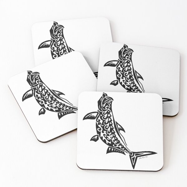 Item preview, Fighting Tarpon Tribal Design  designed and sold by KitayamaDesigns.
