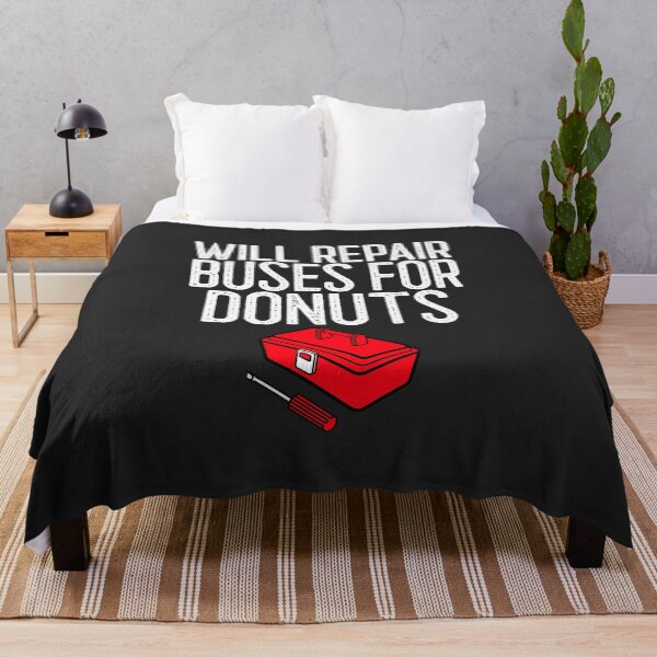 Item preview, Will Repair Buses For Donuts Mechanic Gift designed and sold by EricJP.