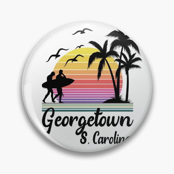 Item preview, Georgetown South Carolina Seaside Retro Sunset designed and sold by Home-Spirit.
