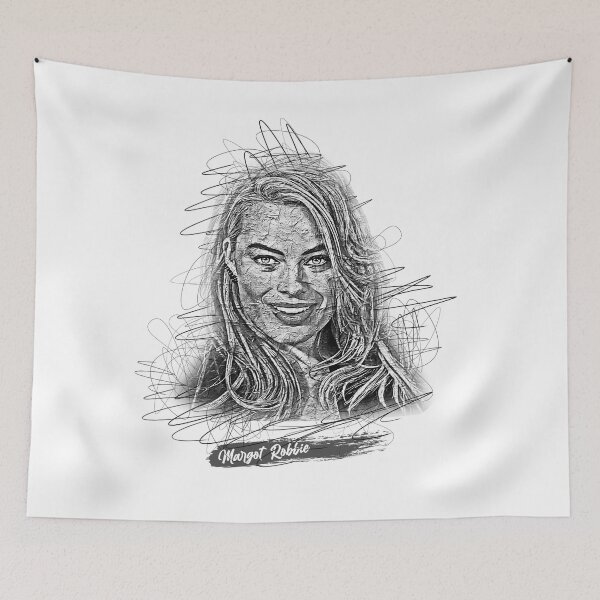 Item preview, Margot Robbie Abstract Sketch Art,Margot Robbie designed and sold by graphic-genie.