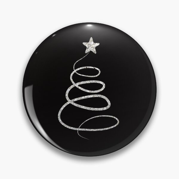 Item preview, Minimalistic Silver Faux Glitter Star Christmas Tree designed and sold by Felicity-K.
