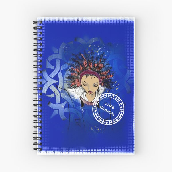 Item preview, Mysterious woman with blue mandala designed and sold by Pachionart.
