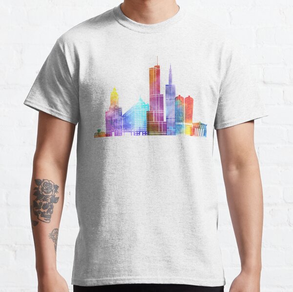  Wrigleyville Chicago North Side Street Names Souvenir Gift T- Shirt : Sports & Outdoors