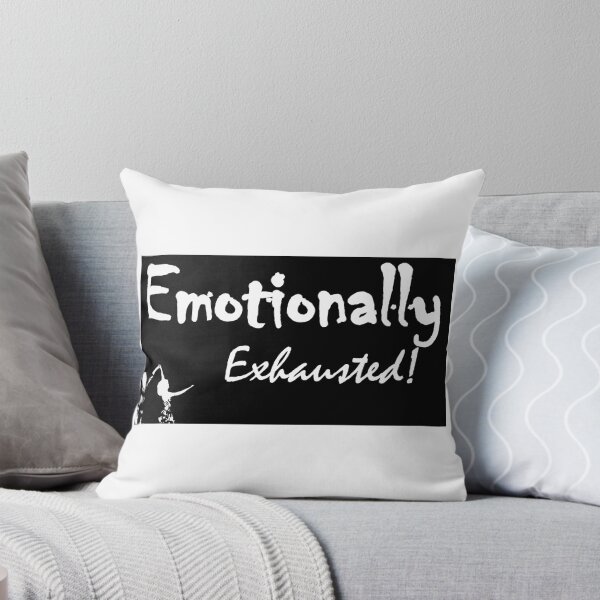Item preview, EMOTIONALLY EXHAUSTED-stickers and tshirts designed and sold by J0TEE.