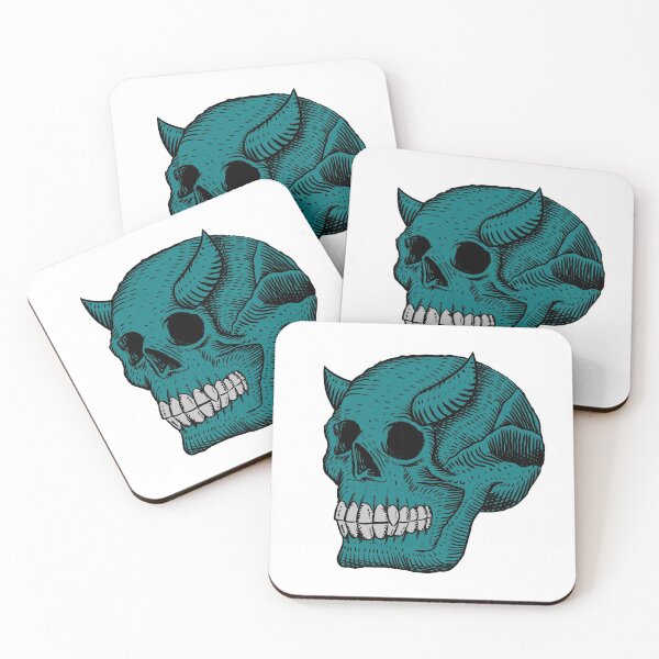 Item preview, Horned Skull designed and sold by bixboxstudio.