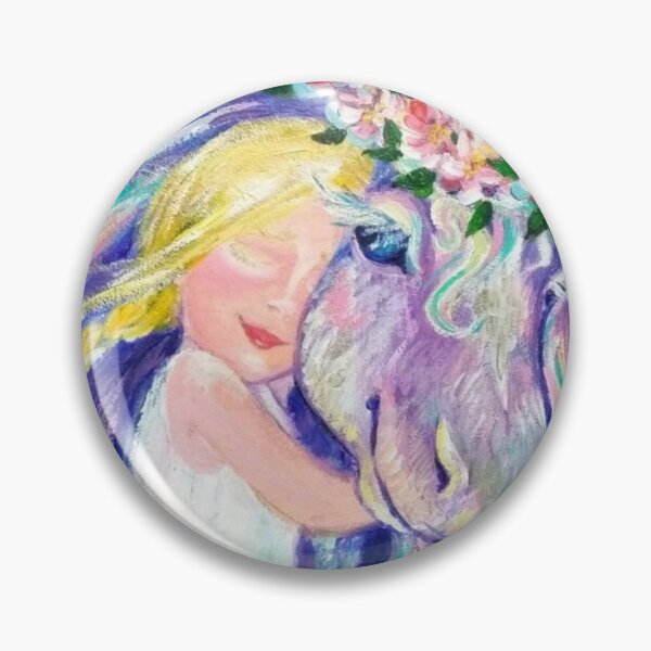 Item preview, Girl and her unicorn designed and sold by orangerinka.