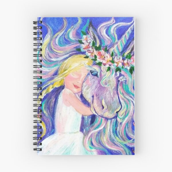 Item preview, Girl and her unicorn designed and sold by orangerinka.