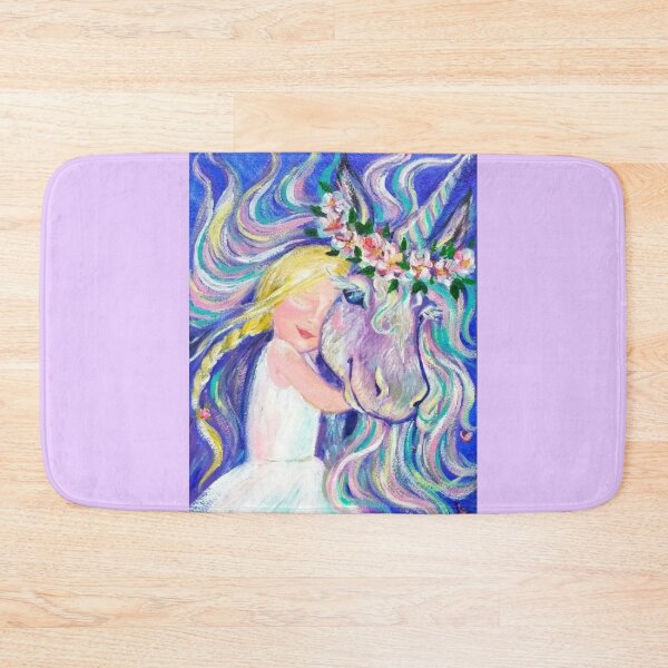 Item preview, Girl and her unicorn designed and sold by orangerinka.