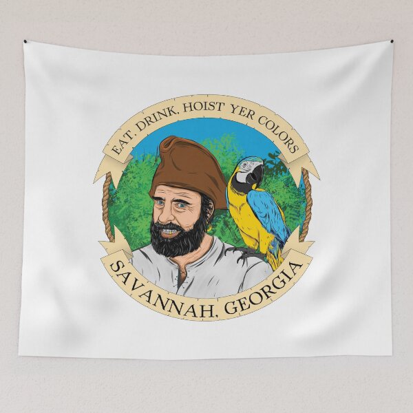 Item preview, Pirate Quote Graphic - "Eat, Drink, Hoist Your Colors" designed and sold by RonTo.