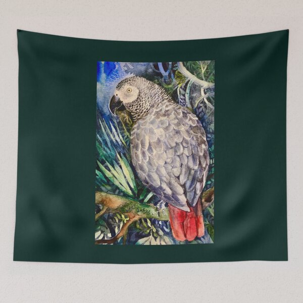 Item preview, African grey designed and sold by Lemontreeart63.