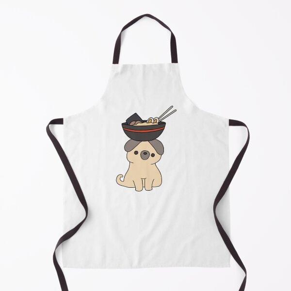 Item preview, Pug with Ramen designed and sold by line-on-line.